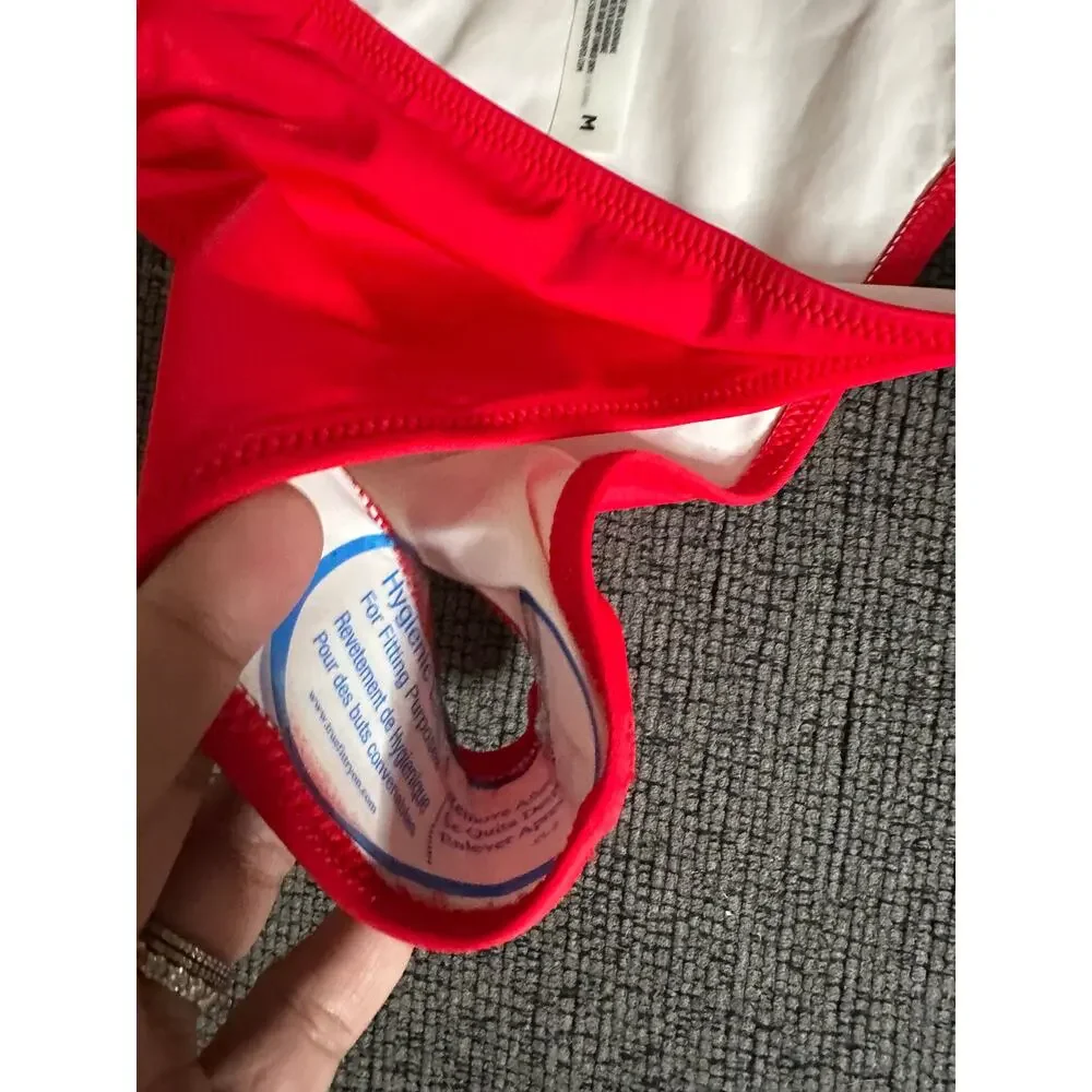Solid & Striped x RE/DONE The Hollywood Bikini Bottom Red Womans M NWT